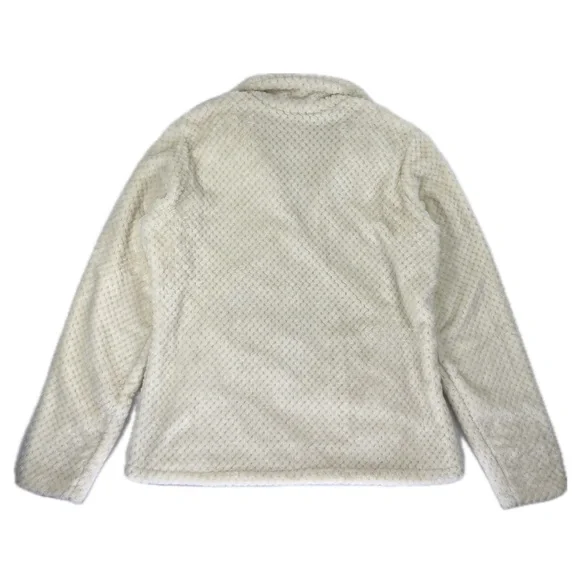 NEW Columbia Beech Forest High Pile Soft Teddy Fleece 1/4 Pullover Cream Large - Picture 12 of 15